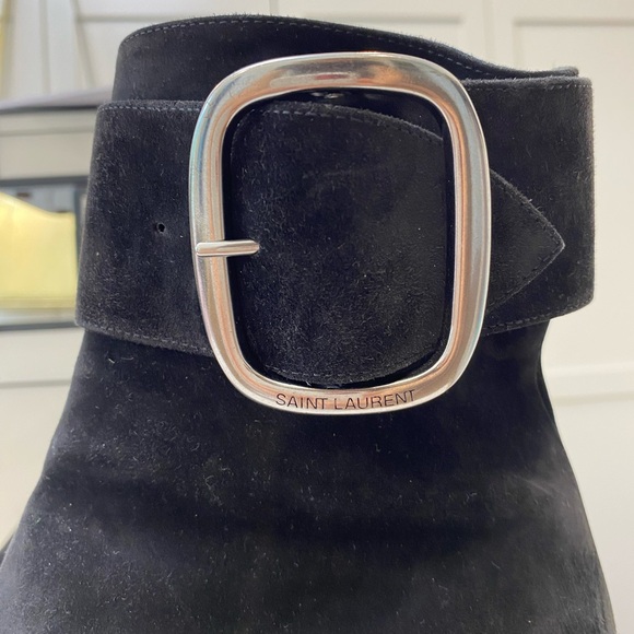 Saint Laurent Joplin Suede Ankle Boots - Picture 7 of 7